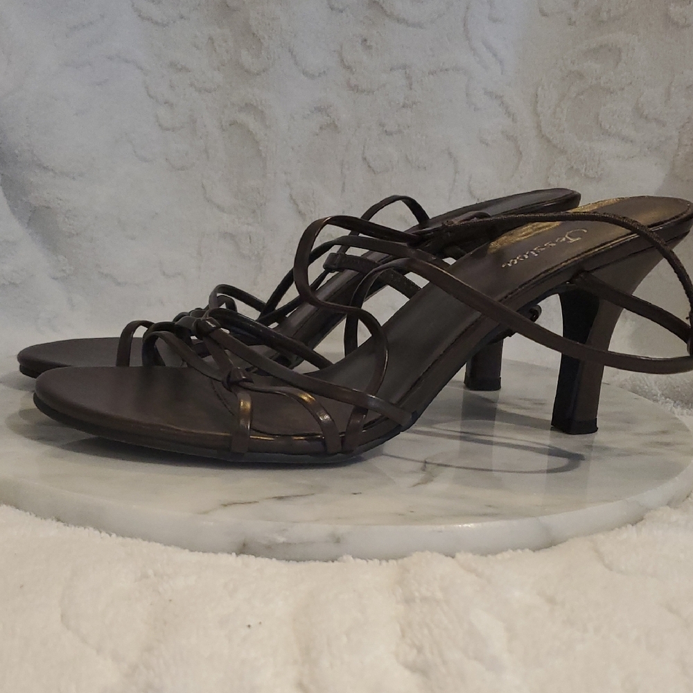 Jessica Brown Strappy Heels